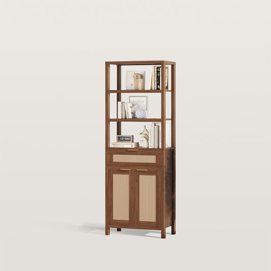 Farmhouse 71 In Bookshelf with Shelves and Drawer