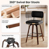 Metal Frame Swivel Chair with Faux Leather Backrest and Cushion