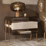 Light Luxury Nightstand Italian INS Storage Bedside Table