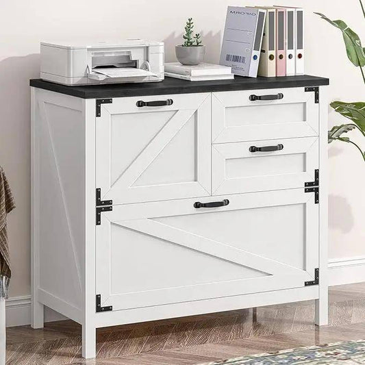Large Farmhouse File Cabinets with 4 Drawers