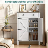 Farmhouse Shoe Cabinet Storage Organizer Cabinet