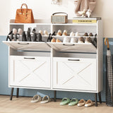 Farmhouse Freestanding Shoe Storage Cabinet