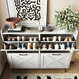 Farmhouse Freestanding Shoe Storage Cabinet