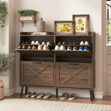 Farmhouse Freestanding Shoe Storage Cabinet