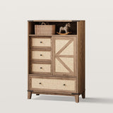 Rattan Storage Cabinet Dresser Chest Of Drawers