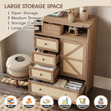 Rattan Storage Cabinet Dresser Chest Of Drawers