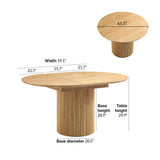 Round 4-6 Seat Extending Dining Table