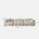 Fabric Fluffy Sofa Minimalist Deep Seat Couches